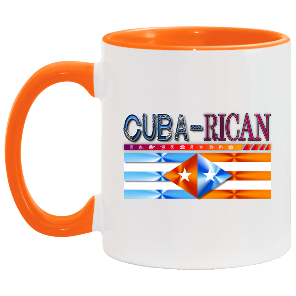 Cuba-Rican 11OZ Accent Mug - Puerto Rican Pride