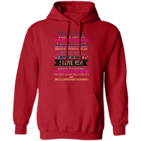 Thumbnail for Spoiled Wife Pullover Hoodie - Puerto Rican Pride