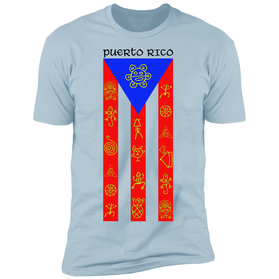 Taino Symbol Flag Premium Short Sleeve T-Shirt