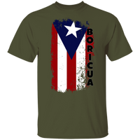 Thumbnail for Flag Boricua 5.3 oz. T-Shirt - Puerto Rican Pride