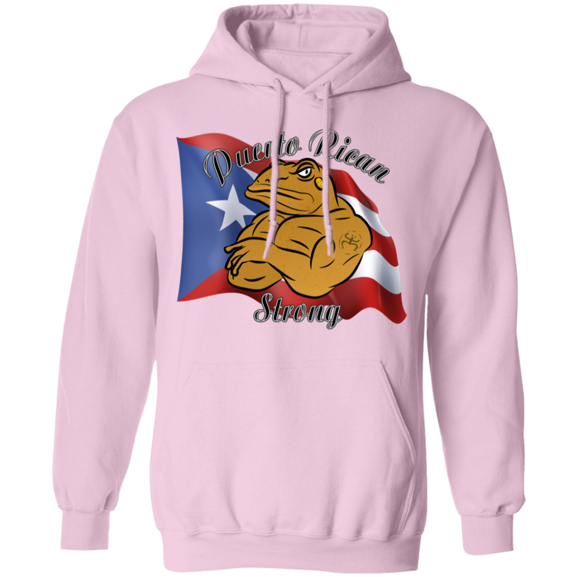 Coqui PR Strong Pullover Hoodie - Puerto Rican Pride