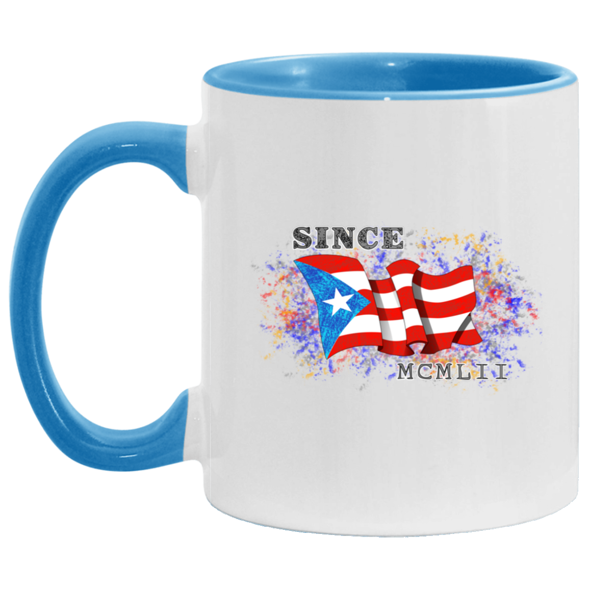Since 1952 11OZ Accent Mug - Puerto Rican Pride