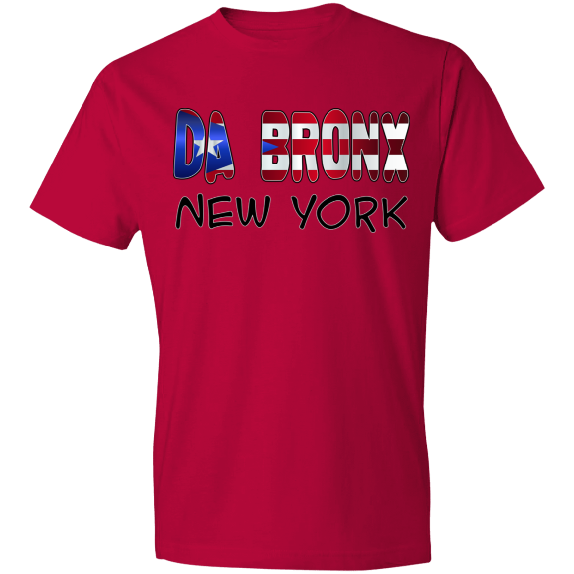 Da Bronx NY Lightweight T-Shirt 4.5 oz - Puerto Rican Pride