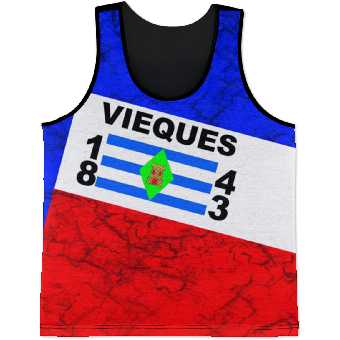 Vieques Tank Top - Puerto Rican Pride