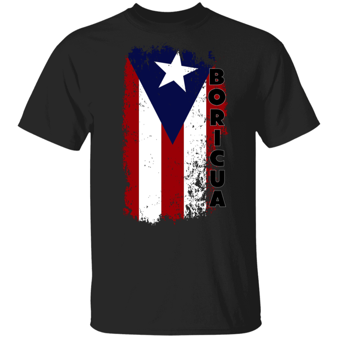 Flag Boricua 5.3 oz. T-Shirt - Puerto Rican Pride