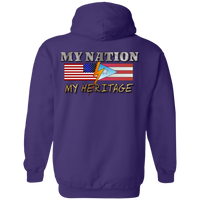 Thumbnail for My Nation MY Heritage Hoodie (back image) - Puerto Rican Pride