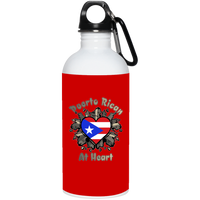 Thumbnail for Puerto Rican At Heart - 20 oz. Stainless Steel Water Bottle