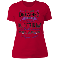 Thumbnail for Awesome Daughter In Law Ladies' Boyfriend T-Shirt - Puerto Rican Pride