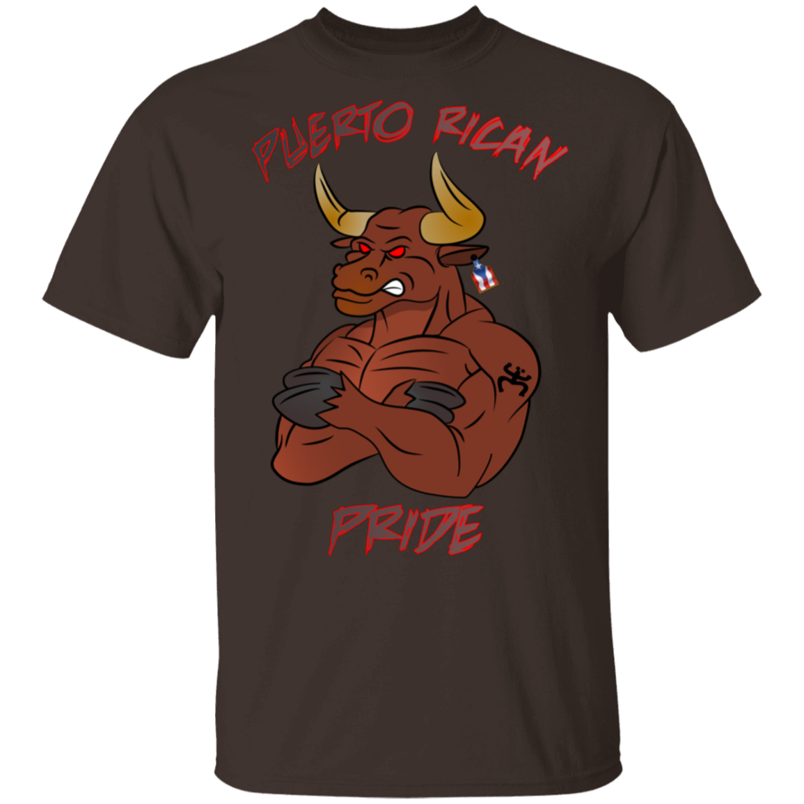 Puerto Rican Pride, No Bull 5.3 oz. T-Shirt - Puerto Rican Pride