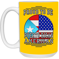 Thumbnail for Proud To Be PR American 15 oz. White Mug - Puerto Rican Pride