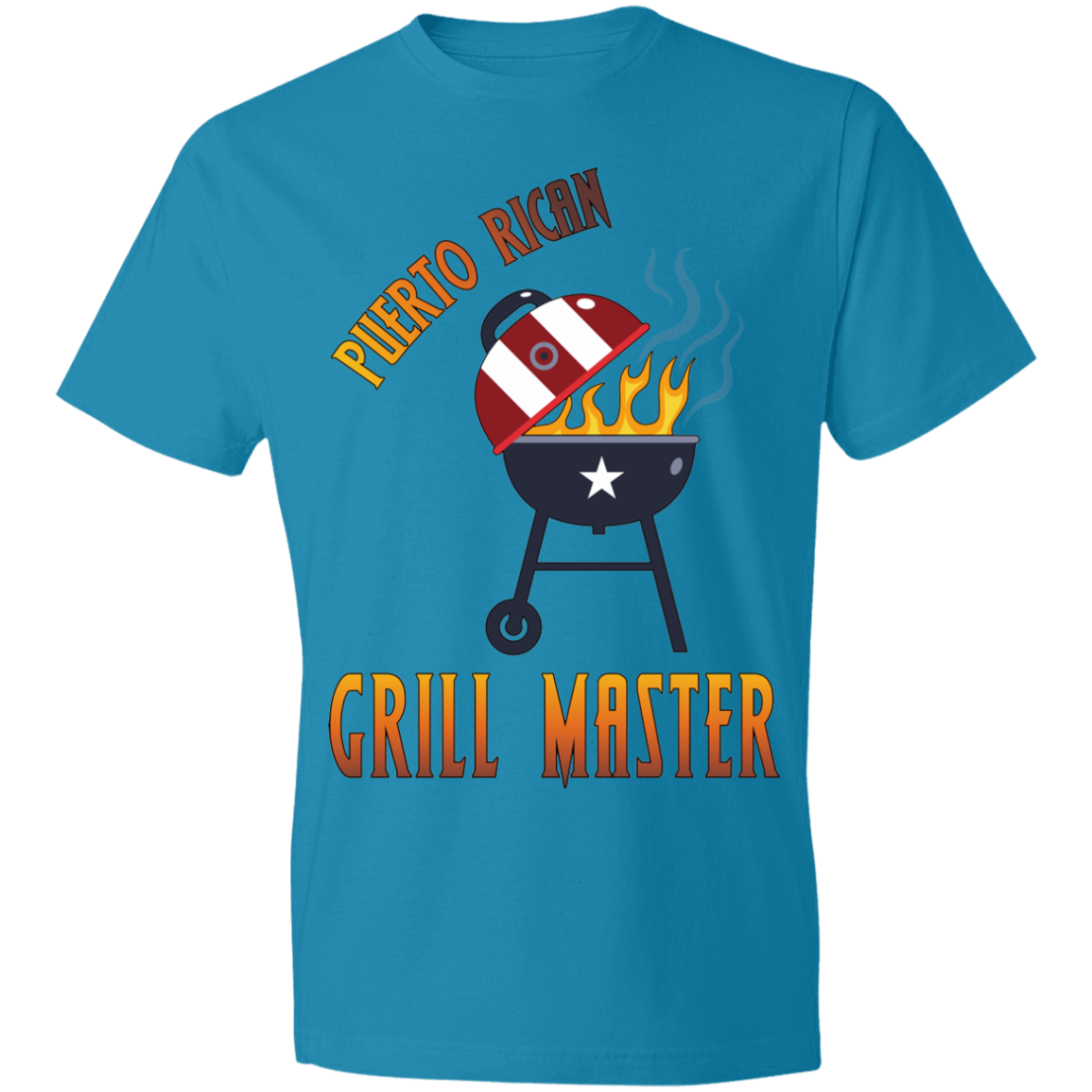 Puerto Rican Grill Master 2 Lightweight T-Shirt 4.5 oz - Puerto Rican Pride