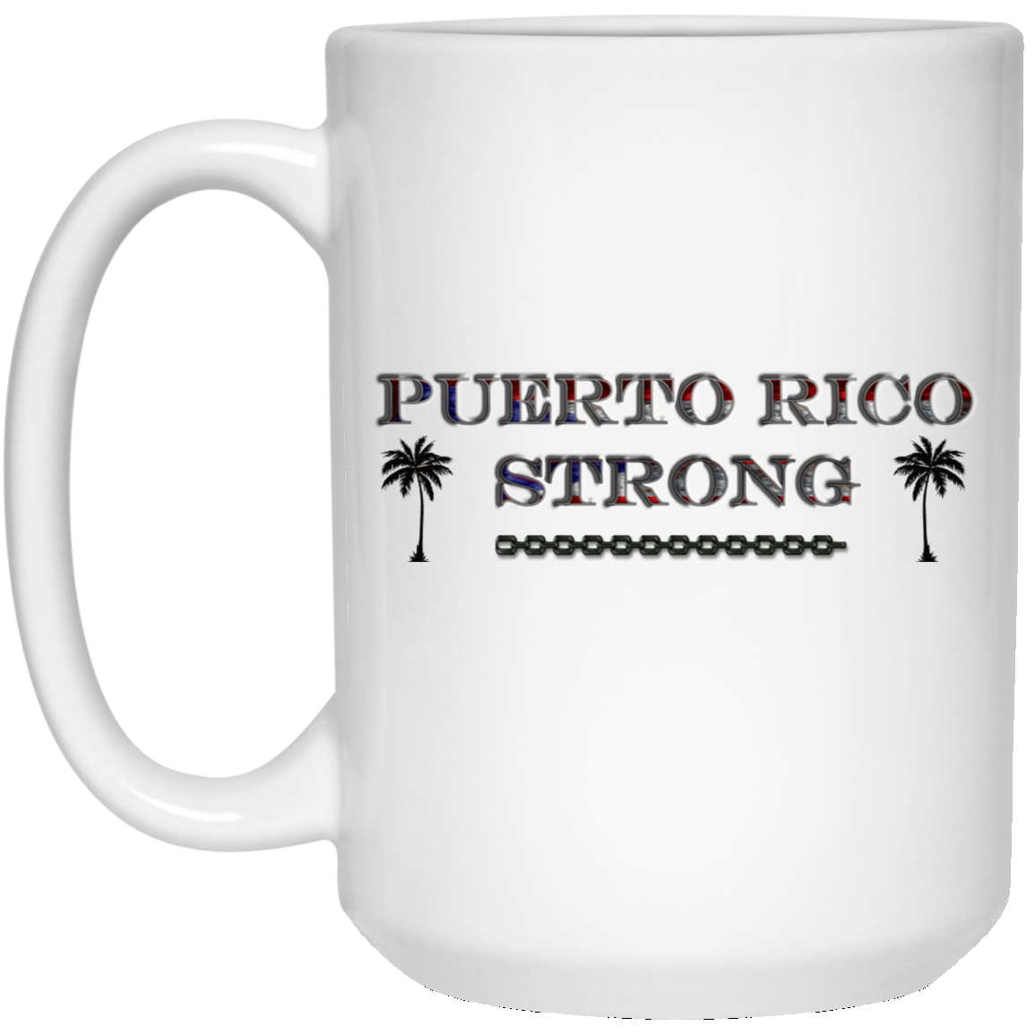 PR Strong 15 oz. White Mug