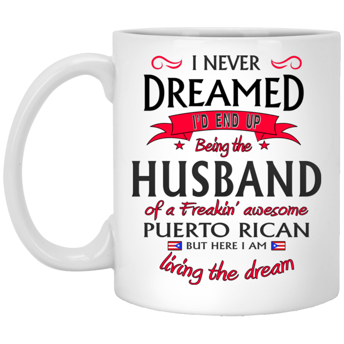 Husband of Awesome PR 11 oz. White Mug - Puerto Rican Pride