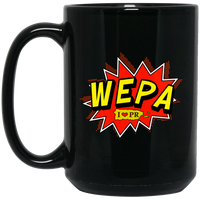 Thumbnail for WEPA I LOVE (HEART) PR 15 oz. Black Mug