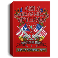 Thumbnail for Puerto Rican Veteran Deluxe Portrait Canvas 1.5in Frame - Puerto Rican Pride