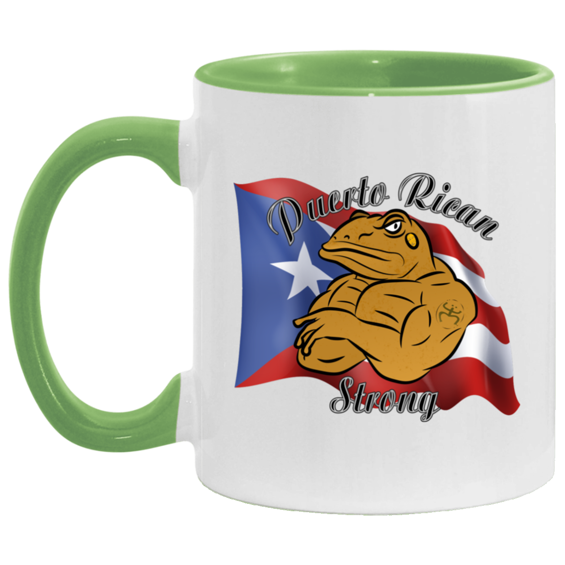 Coqui PR Strong 11OZ Accent Mug - Puerto Rican Pride