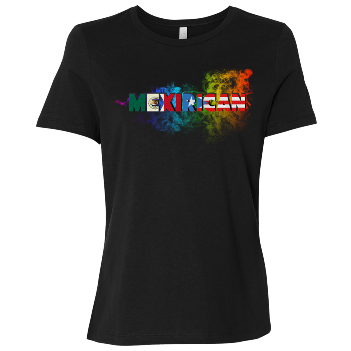 MexiRican Relaxed Jersey Short-Sleeve T-Shirt - Puerto Rican Pride
