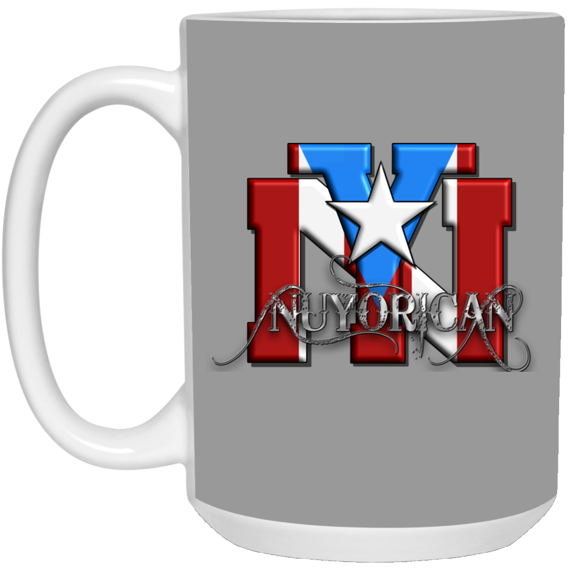 NY RICAN 15 oz. White Mug