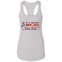 Thumbnail for Angel Wink Ideal Racerback Tank - Puerto Rican Pride