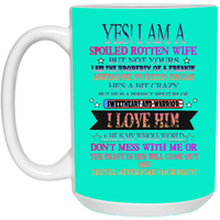 Thumbnail for Spoiled Wife 15 oz. White Mug - Puerto Rican Pride