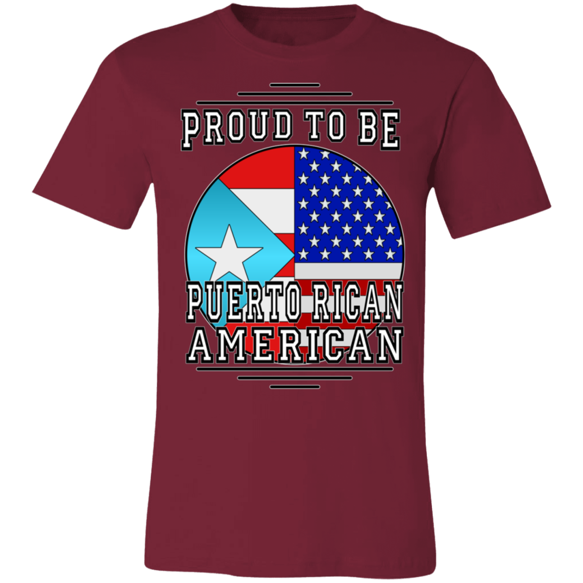 Proud To Be PR American Unisex T-Shirt - Puerto Rican Pride