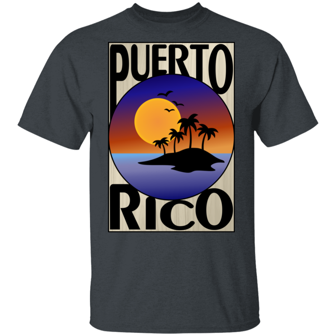 PR ISLAND 5.3 oz. T-Shirt - Puerto Rican Pride