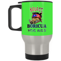 Thumbnail for Badass Boricua Hog Wild Stainless Travel Mug