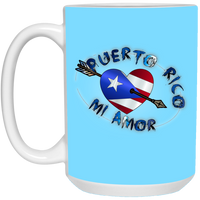 Thumbnail for Puerto Rico Mi Amor 15 oz. White Mug - Puerto Rican Pride