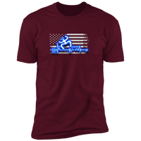Thumbnail for Heartbeat Coqui Flag  Premium Short Sleeve T-Shirt - Puerto Rican Pride