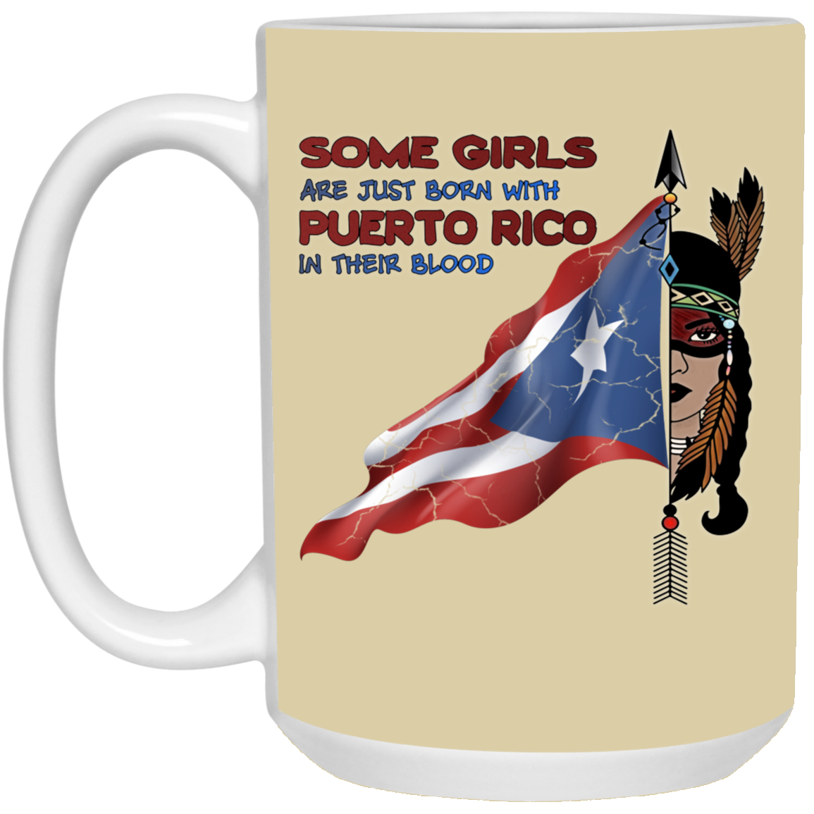Some Girls Are Just Born With It 15 oz. White Mug