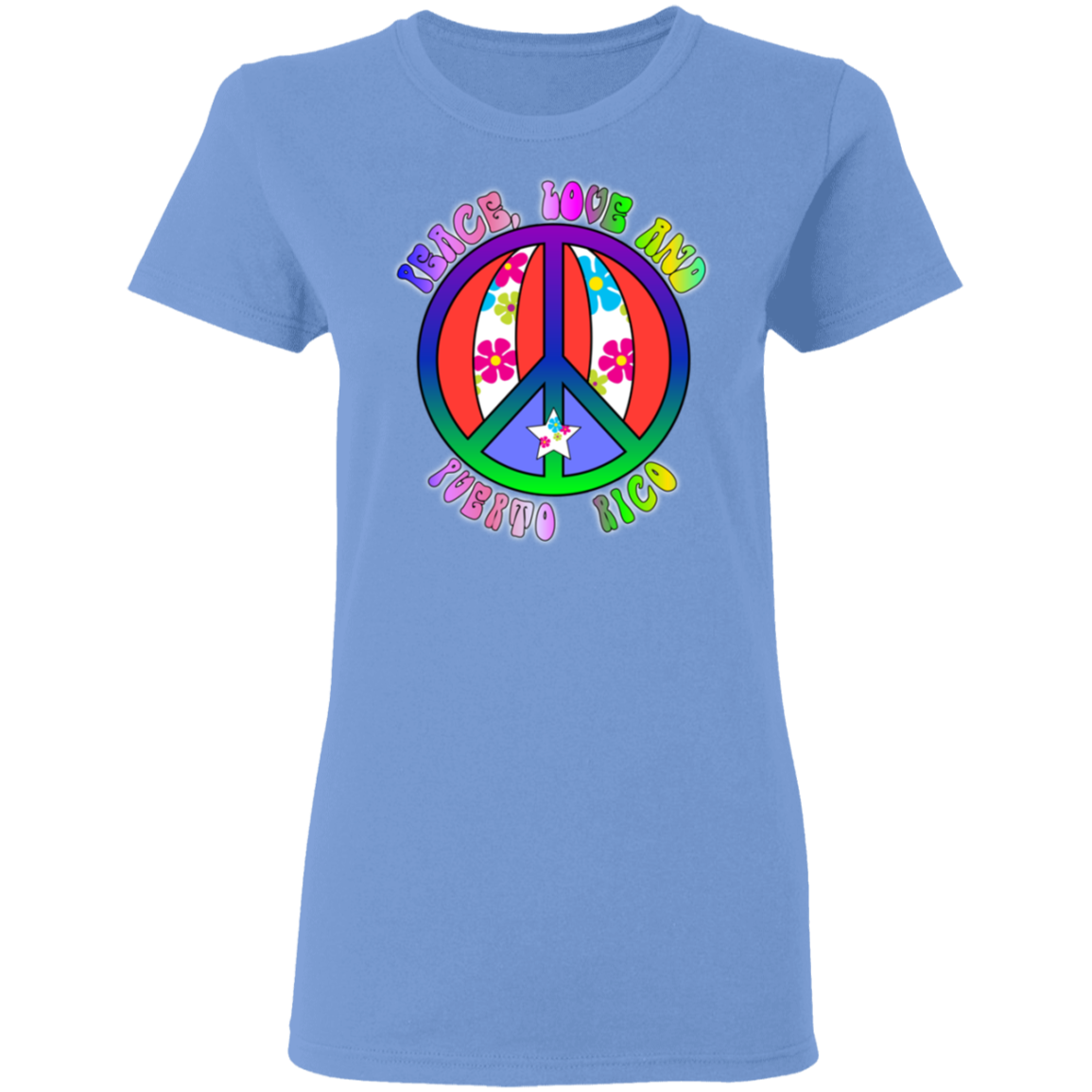 Fun Hippy 5.3 oz. T-Shirt - Puerto Rican Pride