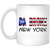 Thumbnail for Da Bronx NY 11 oz. White Mug - Puerto Rican Pride