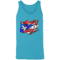 Thumbnail for Abstract Flag Unisex Tank - Puerto Rican Pride