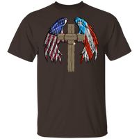 Thumbnail for Duality Winged Cross 5.3 oz. T-Shirt