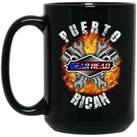 Thumbnail for Puerto Rican GearHead Black Mug