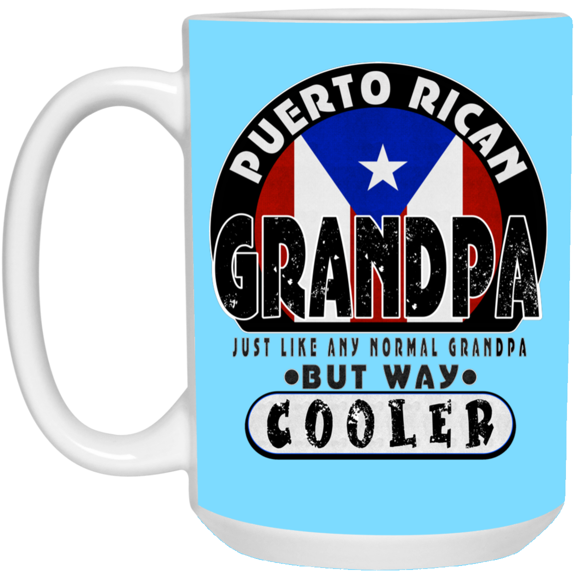 COOL GRANDPA 15 oz. White Mug - Puerto Rican Pride