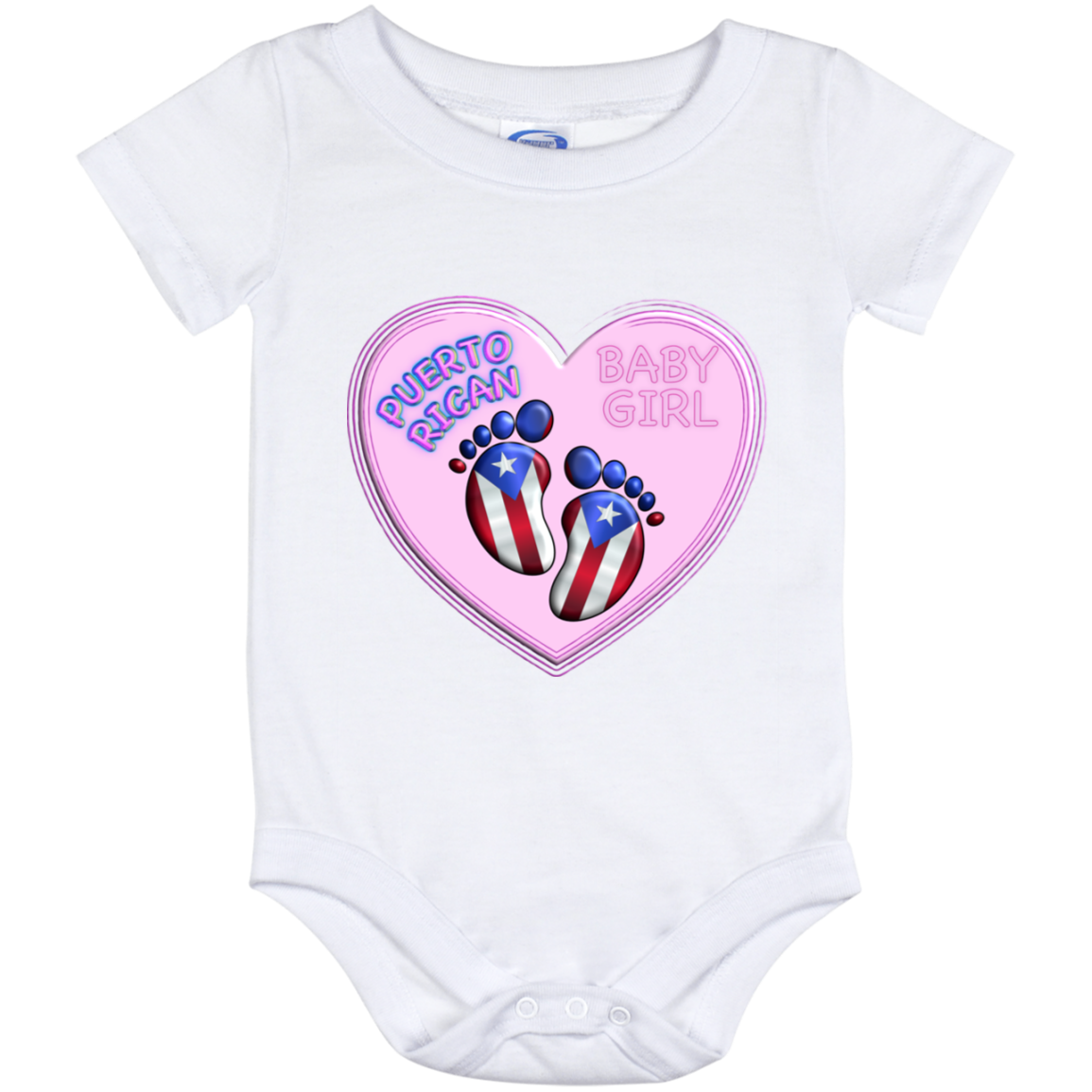 Baby Girl Onesie 12 Month - Puerto Rican Pride