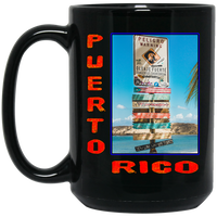 Thumbnail for PR Signs 15 oz. Black Mug - Puerto Rican Pride