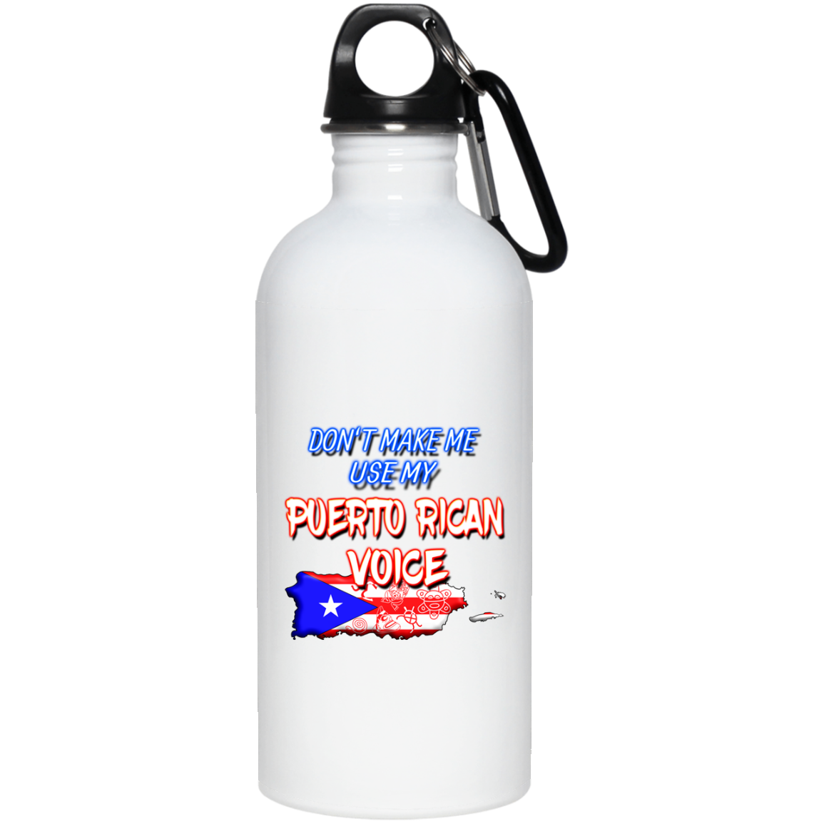 Don't Make Me Use My PR Voice 20 oz. Stainless Steel Water Bottle