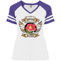 Thumbnail for Woman Power Ladies' Game V-Neck T-Shirt