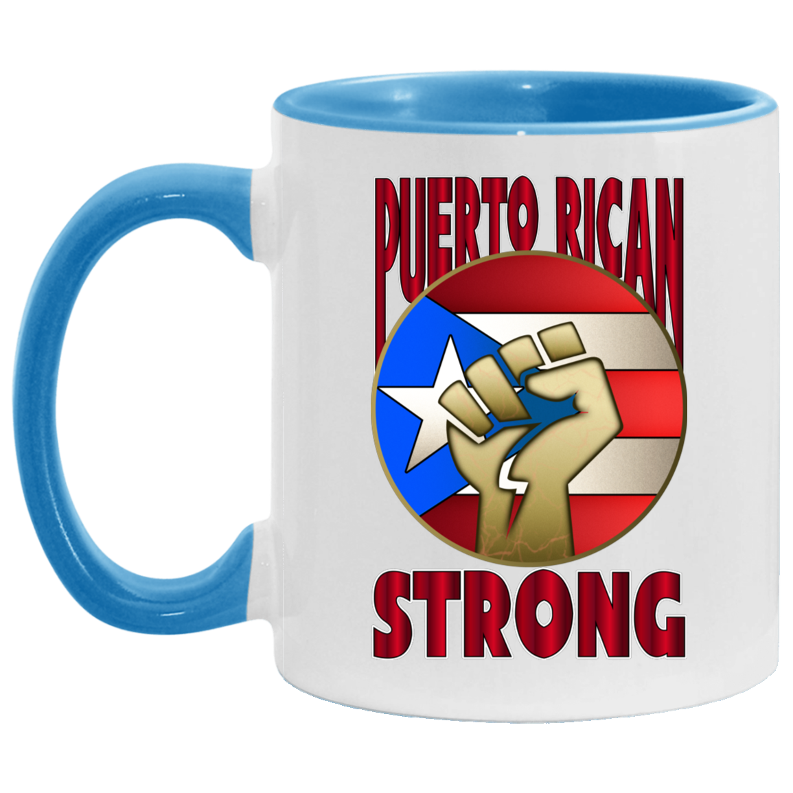 PR STRONG 11OZ Accent Mug - Puerto Rican Pride