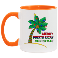 Thumbnail for Merry PR Christmas 11OZ Accent Mug - Puerto Rican Pride