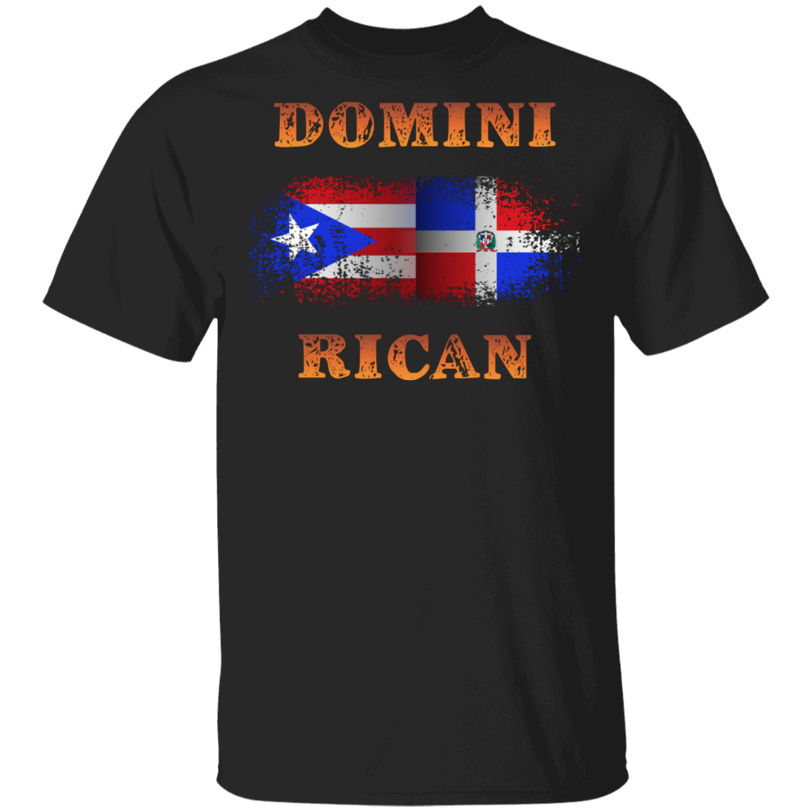 Domini Rican Fade 5.3 oz. T-Shirt - Puerto Rican Pride