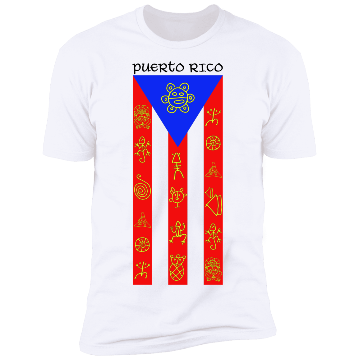 Taino Symbol Flag Premium Short Sleeve T-Shirt