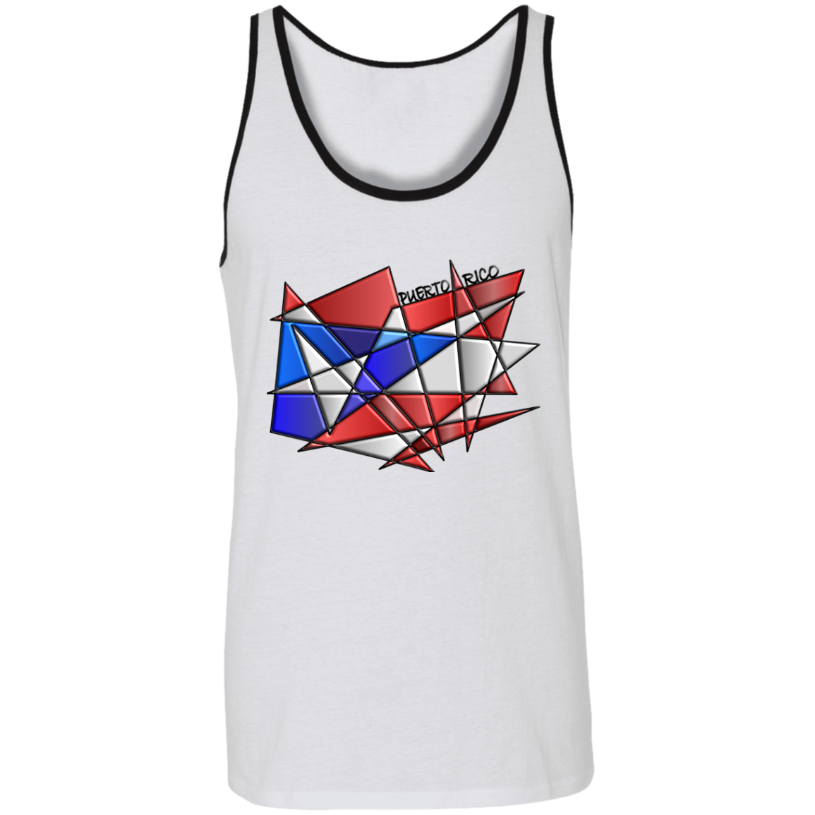 Abstract Flag Unisex Tank - Puerto Rican Pride