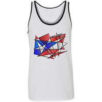 Thumbnail for Abstract Flag Unisex Tank - Puerto Rican Pride