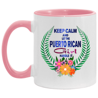 Thumbnail for Keep Calm Let PR Girl Handle It - 11OZ Accent Mug - Puerto Rican Pride