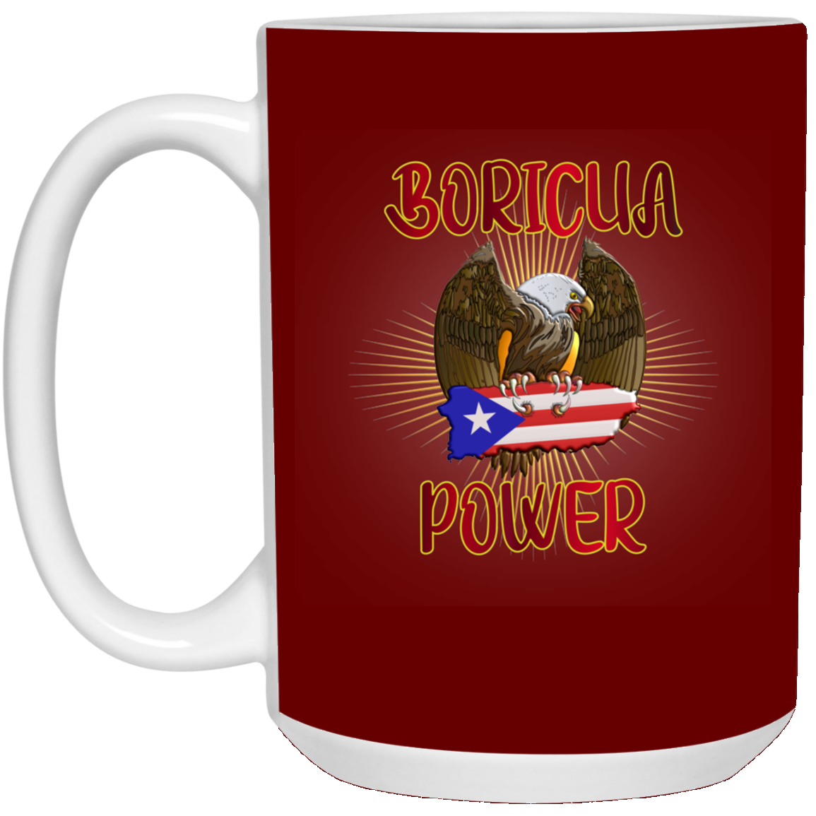 Boricua Power 15 oz. White Mug