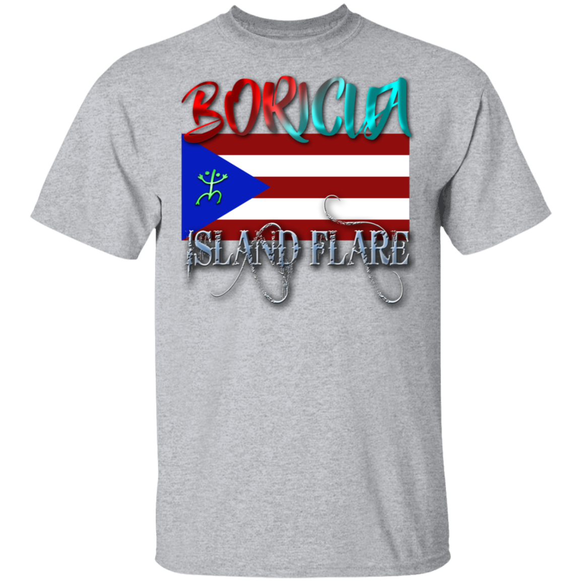 Boricua Island Flare 5.3 oz. T-Shirt