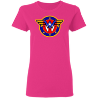 Thumbnail for Boricua Wonder Woman 1 Ladies' 5.3 oz. T-Shirt - Puerto Rican Pride